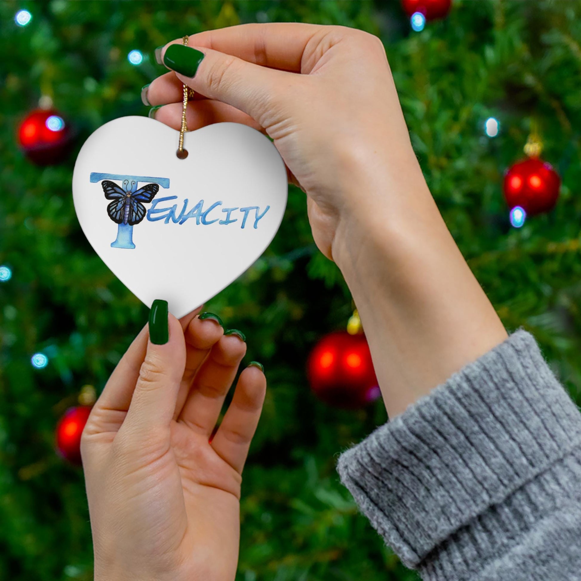 Celebrate Christmas with Tommy's Tenacity ornament from A Heart of Gold the Greatest Gift. A family heirloom collectible!