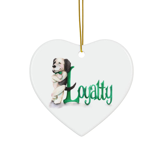 Loyalty Christmas Ornament with Luca from A Heart of Gold The Greatest Gift. A family heirloom keepsake