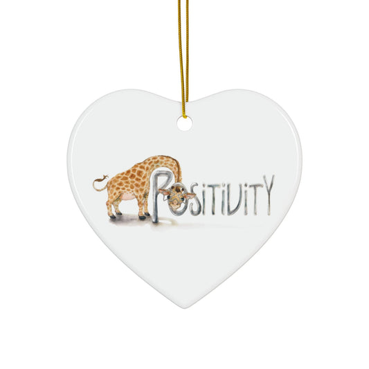 Ornament of Positivity with Carl the Giraffe from A Heart of Gold The Greatest Gift. A family heirloom keepsake