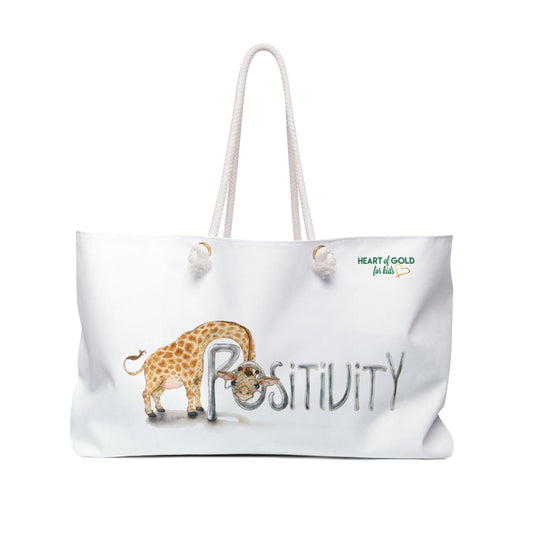 Positivity Reigns with this Weekender Bag for Party, Picnic, or Beach